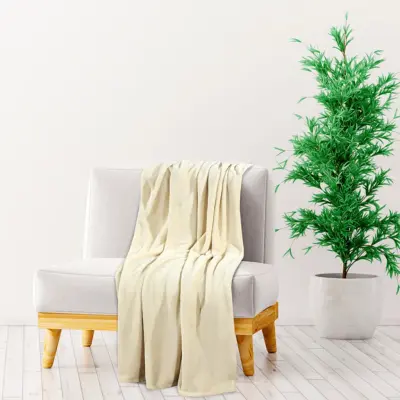 The Living Store Odeja krem 150x200 cm poliester - Odeja