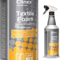 Pralna pena za čiščenje, odstranjevanje madežev s preprog, pohištva in oblazinjenja CLINEX Textile Foam 1L