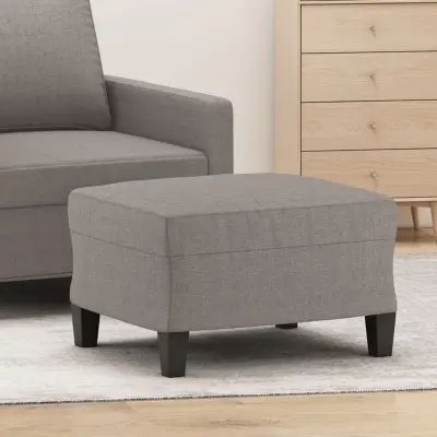 The Living Store Stolček za noge taupe 60x50x41 cm blago - Stolček Za Noge