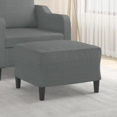 The Living Store Stolček za noge temno siv 60x50x41 cm blago - Stolček Za Noge