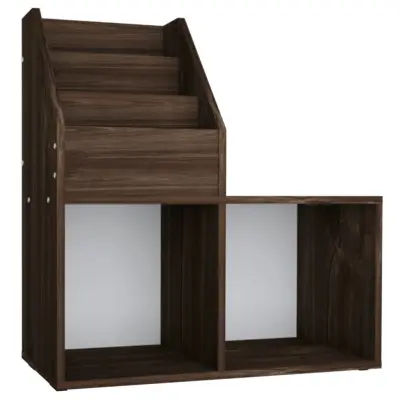 vidaXL Otroško stojalo za revije dimljeni hrast 71x30x78,5 cm inž. les
