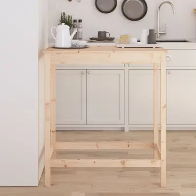 The Living Store Barska miza 100x50x110 cm trdna borovina - Barska Miza