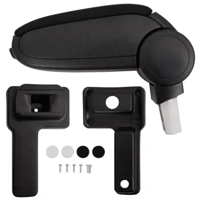 vidaXL Naslon za roke za avto črn 14,5x32x(27-46) cm ABS