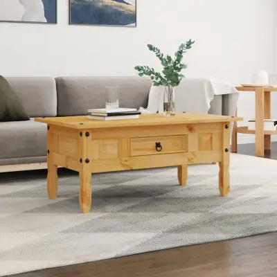 The Living Store Klubska mizica mehiška borovina Corona Range 100x55x44 cm - Klubska Mizica
