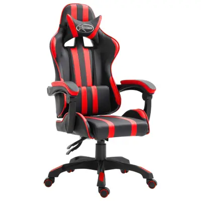 The Living Store Gaming stol rdeče umetno usnje - Gaming Stol
