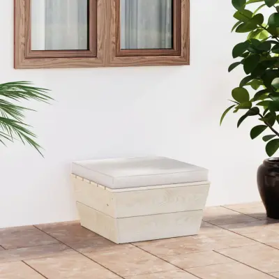 The Living Store Vrtni tabure iz palet z blazinami impregnirana smrekovina - Tabure Iz Palet