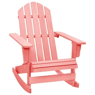 The Living Store Vrtni gugalni stol Adirondack trden les jelke roza - Vrtni Gugalni Stol