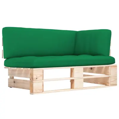The Living Store Vrtni kotni kavč iz palet impregnirana borovina - Kotni Kavč Iz Palet