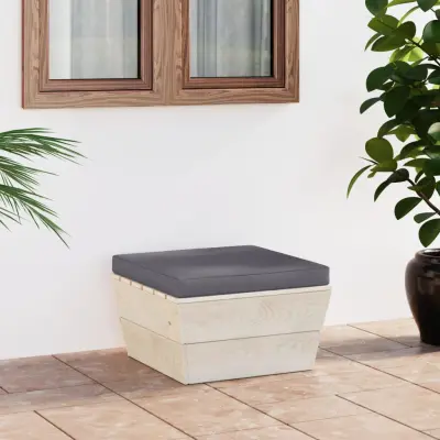 The Living Store Vrtni tabure iz palet z blazino impregnirana smrekovina - Tabure Iz Palet
