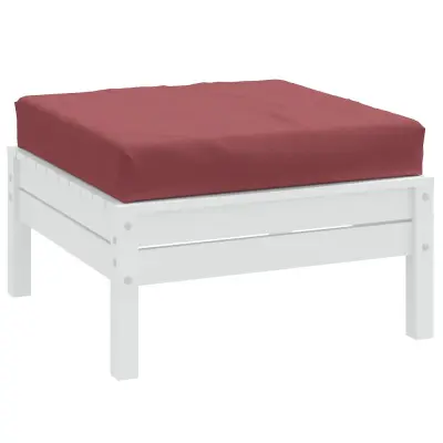 The Living Store Blazina za palete melanž vinsko rdeča 60x60x10 cm blago - Blazina Za Palete
