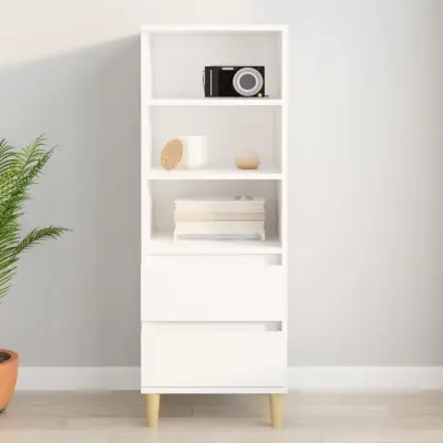 The Living Store Visoka omara Bela 40x36x110 cm inženirski les - Visoka Omarica
