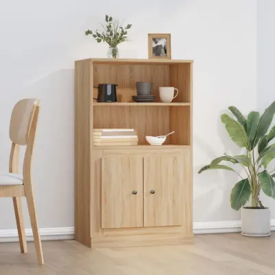The Living Store Visoka omara sonoma hrast 60x35,5x103,5 cm inženirski les - Visoka Omarica