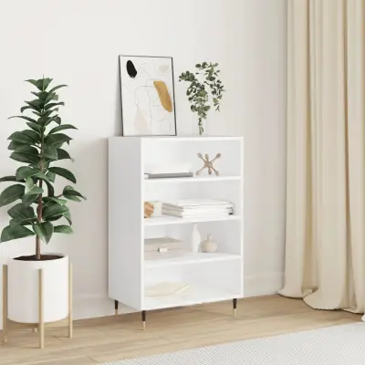 The Living Store Visoka omara bela 57x35x90 inženirski les - Visoka Omarica
