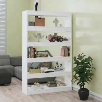 The Living Store Knjižna omara/pregrada bela 100x30x166 cm - Knjižna Omara