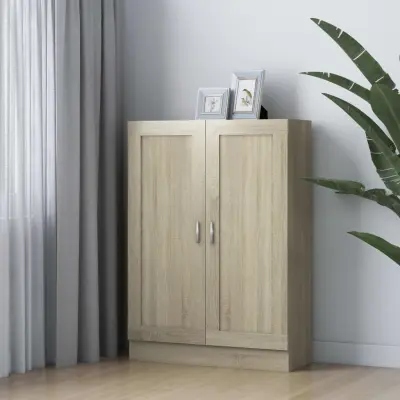 The Living Store Knjižna omara sonoma hrast 82,5x30,5x115 cm inženirski les - Knjižna Omarica