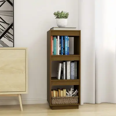 The Living Store Knjižna omara za razdelitev prostora medeno rjava borovina - Knjižna Omara