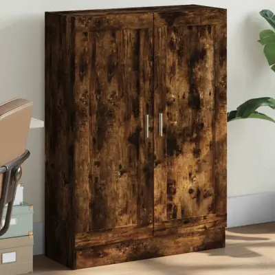 The Living Store Knjižna omara dimljeni hrast 82,5x30,5x115 cm inženirski les - Knjižna Omara
