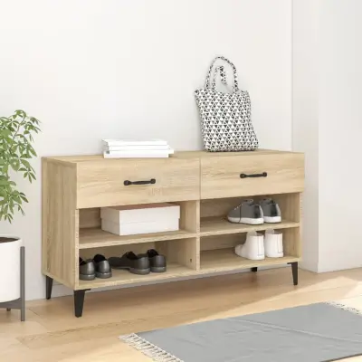 The Living Store Omarica za čevlje sonoma hrast 102x35x55 cm inženirski les - Omarica Za Čevlje