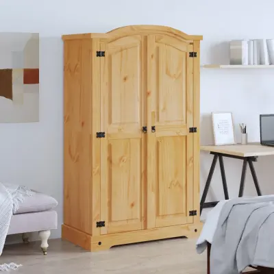 The Living Store Garderobna omara mehiška borovina Corona Range 2 vrata - Garderobna Omara