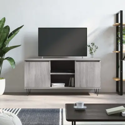 The Living Store TV omarica siva sonoma 104x35x50 cm inženirski les - TV Omarica