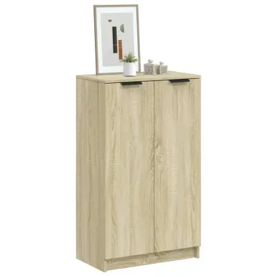 The Living Store Omarica za čevlje sonoma hrast 59x35x100 cm konstruiran les - Omarica Za Čevlje