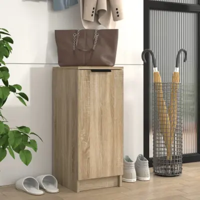 The Living Store Omarica za čevlje sonoma hrast 30x35x70 cm konstruiran les - Omarica Za Čevlje