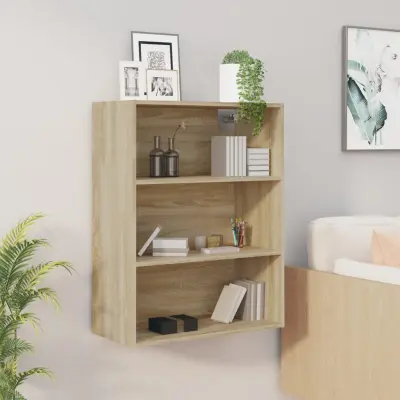 The Living Store Viseča stenska omarica sonoma hrast 69,5x32,5x90 cm - Viseča Stenska Omarica
