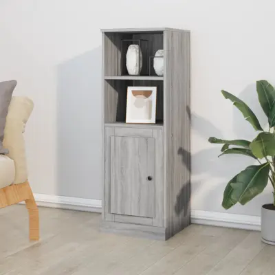 The Living Store Visoka omarica siva sonoma 36x35,5x103,5 cm inženirski les - Visoka Omarica