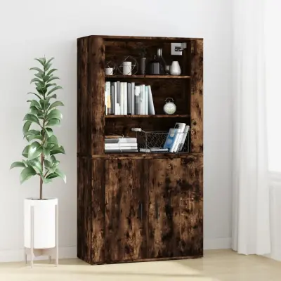 The Living Store Visoka omara dimljen hrast inženirski les - Visoka Omara