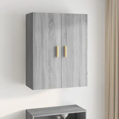The Living Store Viseča stenska omarica siva sonoma 69,5x34x90 cm - Viseča Stenska Omarica