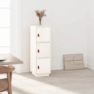 The Living Store Visoka omarica 34x40x108,5 cm trdna borovina - Visoka Omara