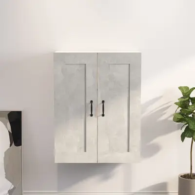 The Living Store Viseča stenska omarica betonsko siva 69,5x32,5x90 cm - Viseča Stenska Omarica