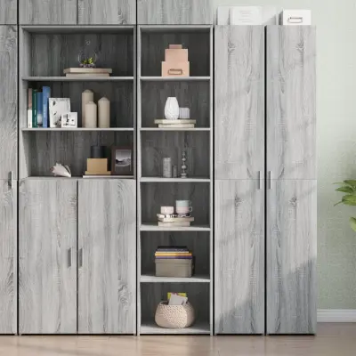 The Living Store Visoka omara siva sonoma 45x41x185 cm inženirski les - Visoka Omarica