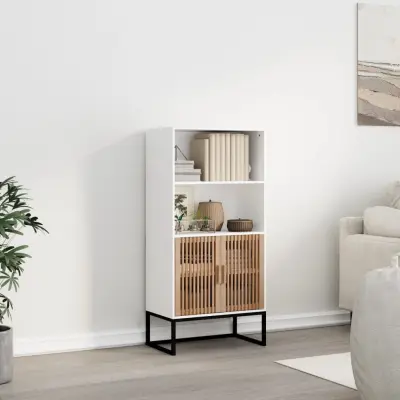 The Living Store Visoka omara bela 60x35x125 cm inženirski les - Visoka Omara