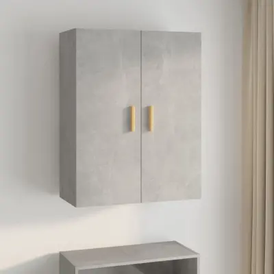 The Living Store Viseča stenska omarica betonsko siva 69,5x34x90 cm - Viseča Stenska Omarica