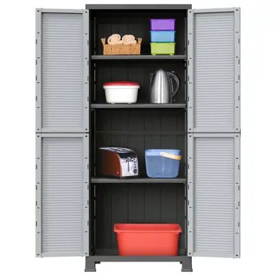 The Living Store Plastična omarica 68x39x171,5 cm - Omarica