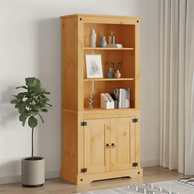 The Living Store Komoda mehiška borovina Corona Range 80x40x170 cm - Odstavna Omara