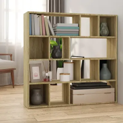 The Living Store Knjižna omara/pregrada sonoma hrast 105x24x102 cm - Knjižna Omara