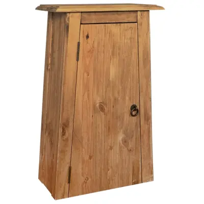 The Living Store Kopalniška stenska omarica iz trdne borovine 42x23x70 cm - Stenska Omarica