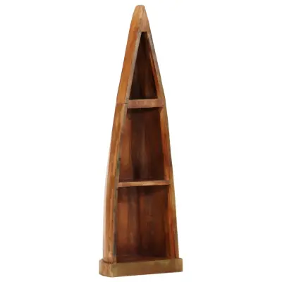 The Living Store Omara v obliki čolna 39x27x127 cm trden predelan les - Omara V Obliki Čolna