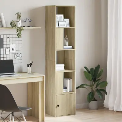 The Living Store Knjižna omara sonoma hrast 40x36x189 cm inženirski les - Knjižna Omara