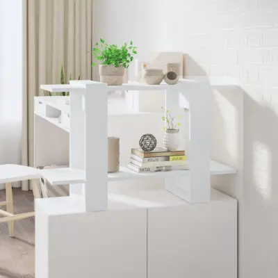 The Living Store Knjižna omara/pregrada bela 80x30x51 cm - Knjižna Omara