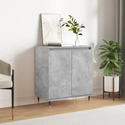The Living Store Komoda betonsko siva 60x35x70 cm inženirski les - Komoda