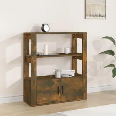 The Living Store Komoda dimljeni hrast 80x30x90 cm inženirski les - Komoda
