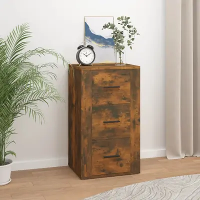 The Living Store Komoda dimljeni hrast 40x33x70 cm inženirski les - Komoda