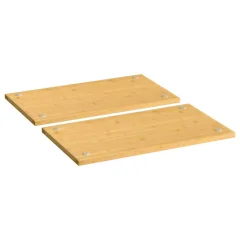 The Living Store Pokrovi za kuhalnik 2 kosa 50x28x1,5 cm bambus - Pokrov Za Kuhalnik
