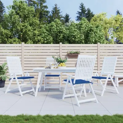 The Living Store Blazine za vrtne stole 4 kosi modre 40x40x3 cm oxford tkanina - Blazina Za Stol