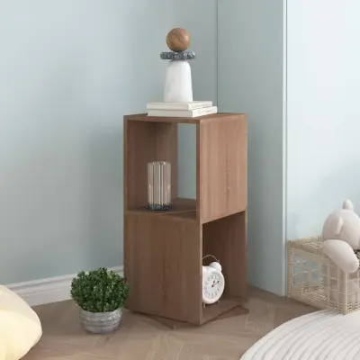 The Living Store Vrtljiva omarica sonoma hrast 34,5x34,5x75,5 cm iverna plošča - Vrtljiva Omarica