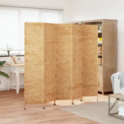 The Living Store Paravan s 5 paneli 205x180 cm vodna hijacinta - Paravan
