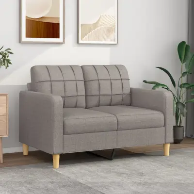 The Living Store Dvosed taupe 120 cm blago - Kavč Dvosed
